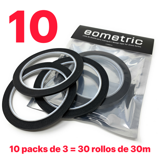 A Cinta de Design para desenhar em 3D (10 x 3 rolos = 30 rolos)