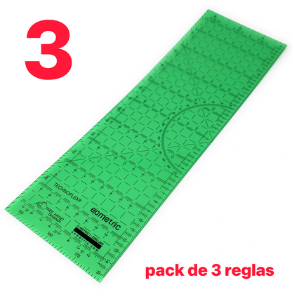 Pack of 3 - The Green Geometric Rule