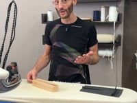 El Clapper Madera de Sastre para planchar con ranura y palillo